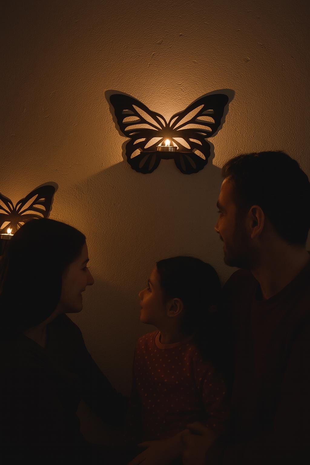 Butterfly Wall Shelf Set of 3, Wooden Floating Display, Boho Nursery Decor, Kids Room Storage, Montessori Playroom Art, Baby Girl Gift