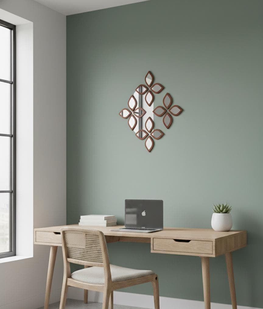 Teardrop Mirror Wall Decor Set of 16, Boho Acrylic Wall Mirrors, Modern Wall Art 9x13 cm