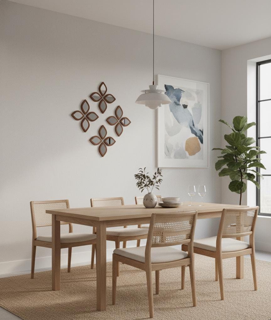 Teardrop Mirror Wall Decor Set of 16, Boho Acrylic Wall Mirrors, Modern Wall Art 9x13 cm