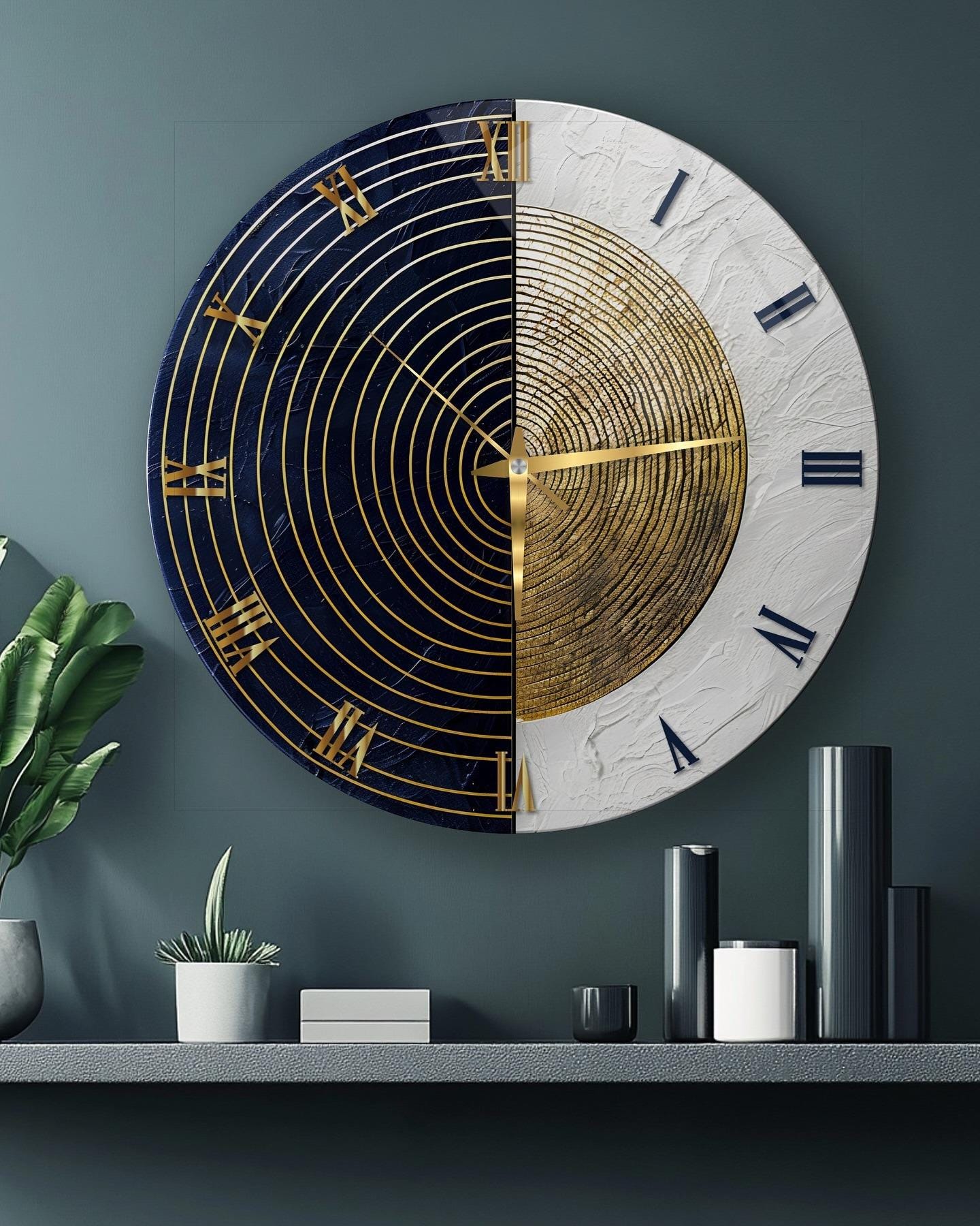 Custom Photo Wall Clock – Personalized Printed Clock Gift – Silent Non-Ticking Decorative Home Wall Art