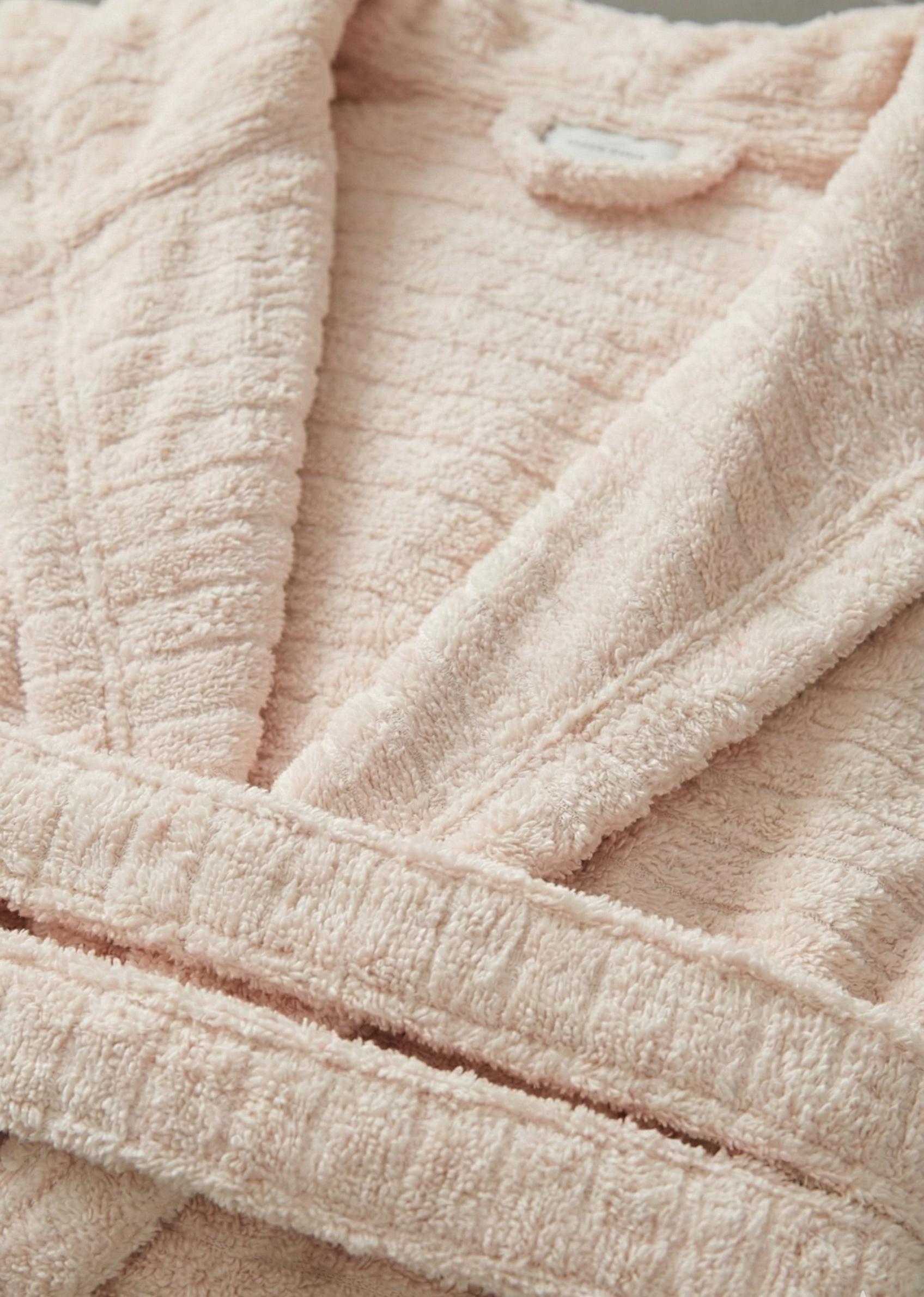 Beige Hooded Cotton Bathrobe – Soft Unisex Spa Robe, Cozy Lightweight Daily Bathrobe, Neutral Beige Home & Sauna Gift Robe