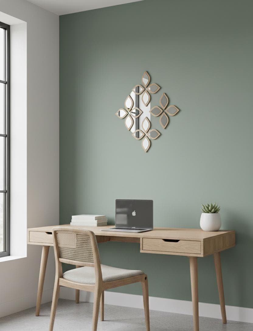 Teardrop Mirror Wall Decor Set of 16, Boho Acrylic Wall Mirrors, Modern Wall Art 9x13 cm