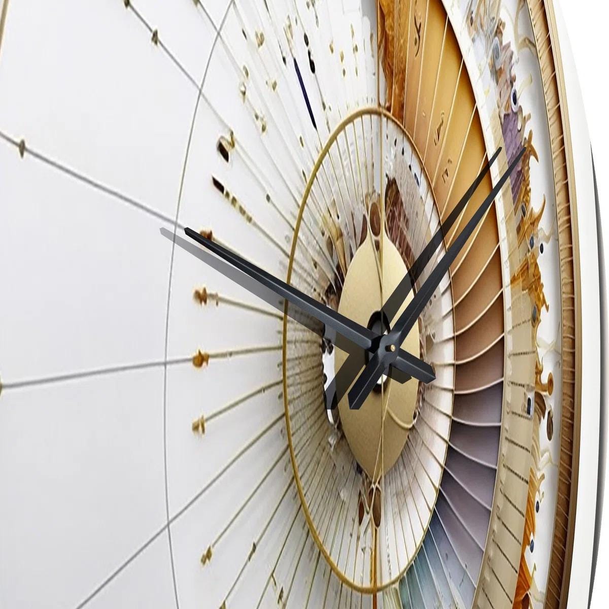 Unique Printed Wall Clock, Modern MDF Wall Art Clock, Decorative Silent Quartz Clock, Custom Printed Home Decor Gift